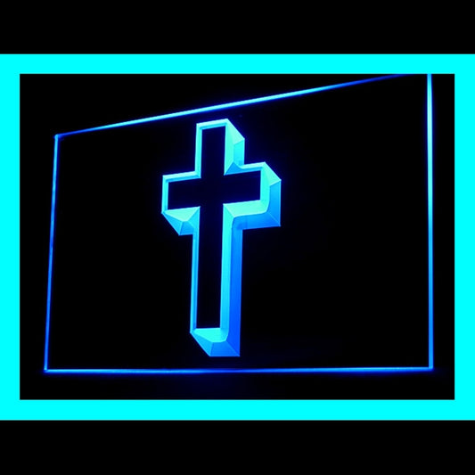 150023 Jesus Saves Religion Crosses Shop Store Home Decor Open Display illuminated Night Light Neon Sign 16 Color By Remote