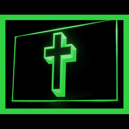 150023 Jesus Saves Religion Crosses Shop Store Home Decor Open Display illuminated Night Light Neon Sign 16 Color By Remote