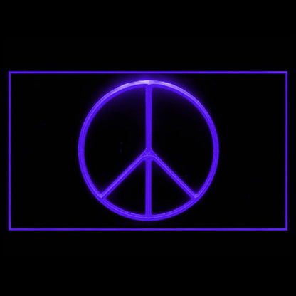 150028 Peace Peaceful Anti War Non Violence Home Decor Open Display illuminated Night Light Neon Sign 16 Color By Remote