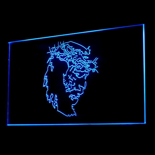 150065 Jesus Saves Religion Shop Store Home Decor Open Display illuminated Night Light Neon Sign 16 Color By Remote