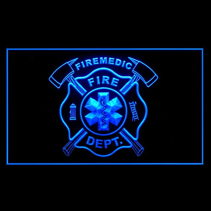 150067 Fire Medical EMS Department Home Decor Open Display illuminated Night Light Neon Sign 16 Color By Remote