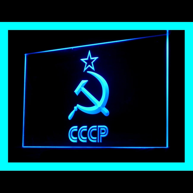 150070 CCCP USSR Russian Communist Soviet Home Decor Open Display illuminated Night Light Neon Sign 16 Color By Remote