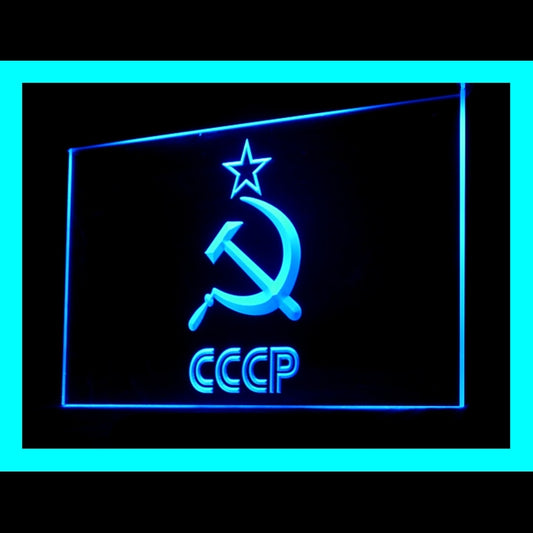 150070 CCCP USSR Russian Communist Soviet Home Decor Open Display illuminated Night Light Neon Sign 16 Color By Remote