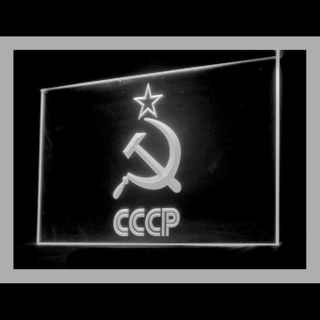 150070 CCCP USSR Russian Communist Soviet Home Decor Open Display illuminated Night Light Neon Sign 16 Color By Remote