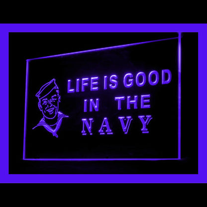 150073 Navy Life is Good US Heal SEALs Home Decor Open Display illuminated Night Light Neon Sign 16 Color By Remote