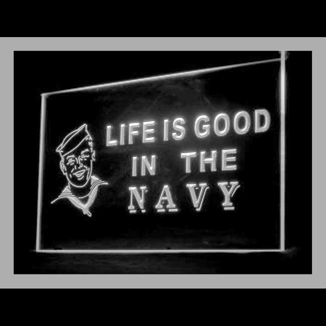 150073 Navy Life is Good US Heal SEALs Home Decor Open Display illuminated Night Light Neon Sign 16 Color By Remote