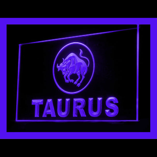 150075 Taurus Zodiac Astrology Hilltop Home Decor Open Display illuminated Night Light Neon Sign 16 Color By Remote