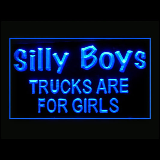 150095 Silly Boys Are For Girls Bumper Home Decor Open Display illuminated Night Light Neon Sign 16 Color By Remote