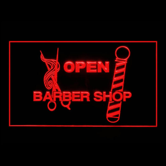 160002 Barber Shop Haircut Beauty Salon Home Decor Open Display illuminated Night Light Neon Sign 16 Color By Remote