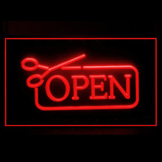 160006 Barber Shop Haircut Beauty Salon Home Decor Open Display illuminated Night Light Neon Sign 16 Color By Remote
