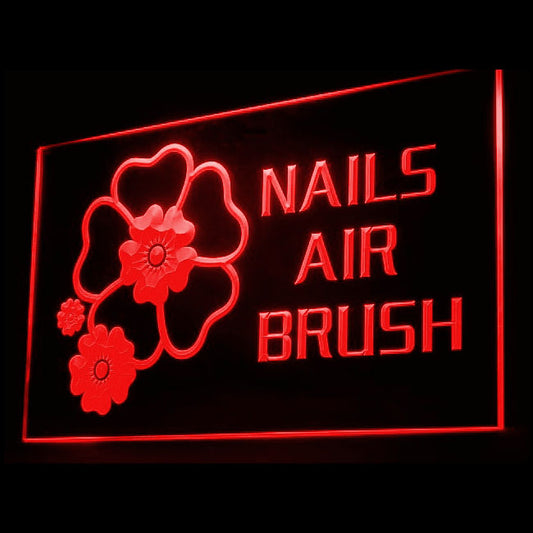 160015 Nails Air Brush Beauty Salon Home Decor Open Display illuminated Night Light Neon Sign 16 Color By Remote