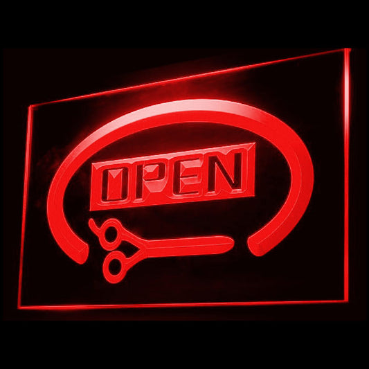 160018 Barber Shop Haircut Beauty Salon Home Decor Open Display illuminated Night Light Neon Sign 16 Color By Remote