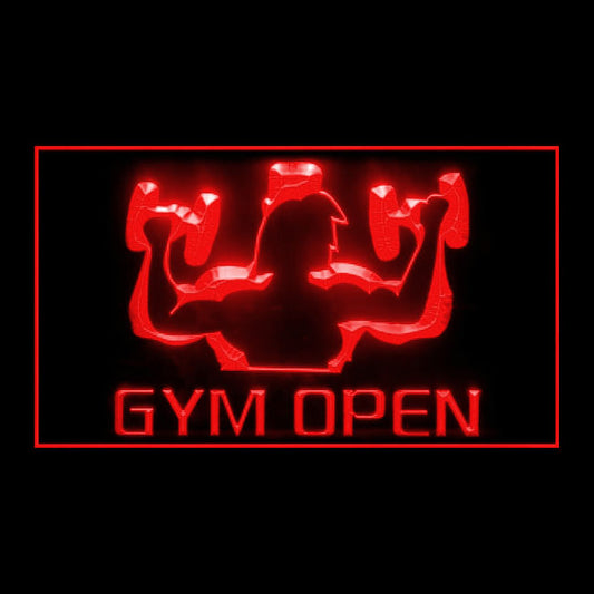 160020 GYM OPEN Salon Shop Home Decor Open Display illuminated Night Light Neon Sign 16 Color By Remote