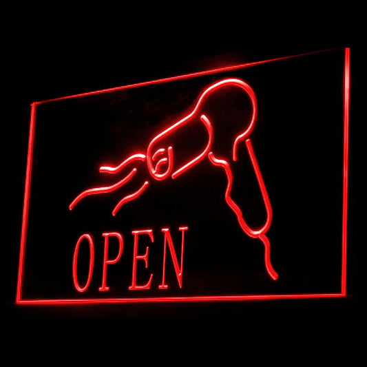 160022 Barber Shop Haircut Beauty Salon Home Decor Open Display illuminated Night Light Neon Sign 16 Color By Remote