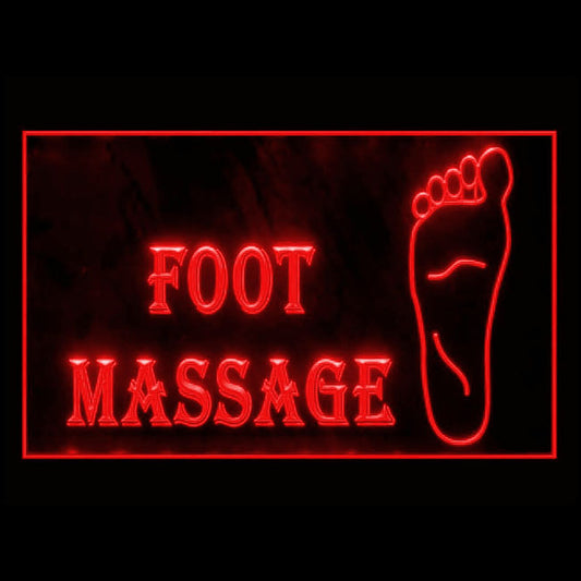 160026 Foot Body Massage Shop Home Decor Open Display illuminated Night Light Neon Sign 16 Color By Remote