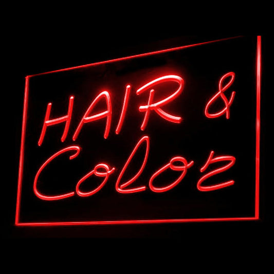 160054 Hair Color Beauty Salon Home Decor Open Display illuminated Night Light Neon Sign 16 Color By Remote