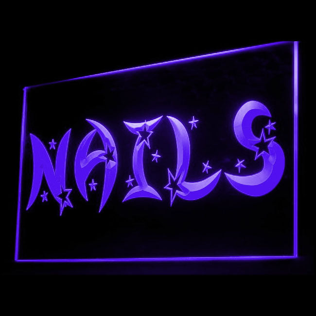 160057 Nails Spa Beauty Salon Home Decor Open Display illuminated Night Light Neon Sign 16 Color By Remote