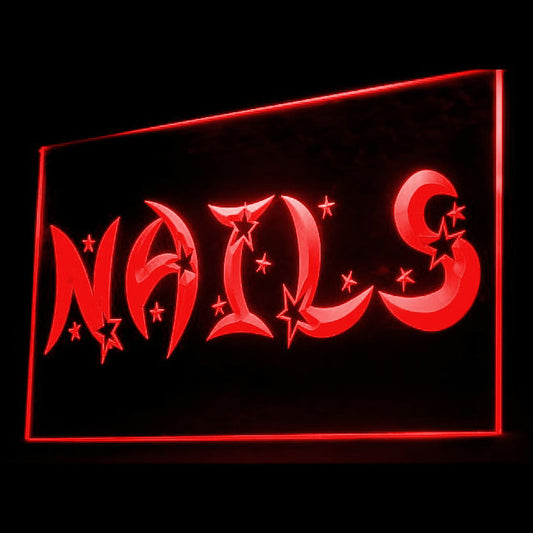 160057 Nails Spa Beauty Salon Home Decor Open Display illuminated Night Light Neon Sign 16 Color By Remote