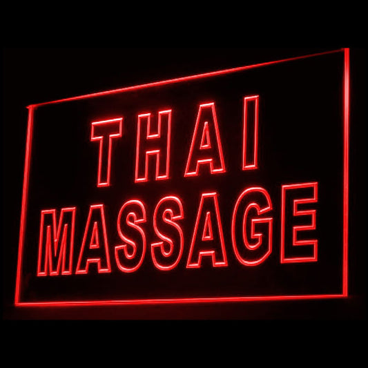 160062 Thai Massage Beauty Salon Home Decor Open Display illuminated Night Light Neon Sign 16 Color By Remote