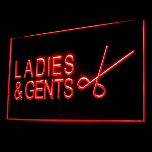 160067 Ladies Gents Hair Cut Beauty Salon Home Decor Open Display illuminated Night Light Neon Sign 16 Color By Remote