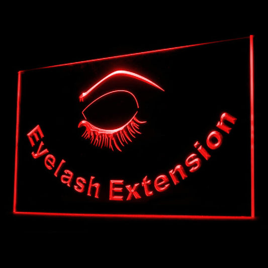 160069 Eyelash Extensions Beauty Salon Shop Home Decor Open Display illuminated Night Light Neon Sign 16 Color By Remote