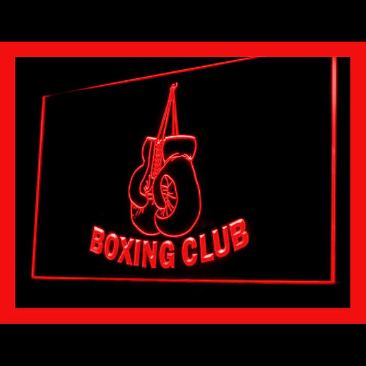 160074 Boxing Club Fitness Gym Room Home Decor Open Display illuminated Night Light Neon Sign 16 Color By Remote