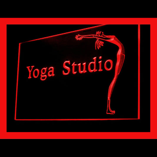 160075 Yoga Studio Fitness Gym Room Home Decor Open Display illuminated Night Light Neon Sign 16 Color By Remote