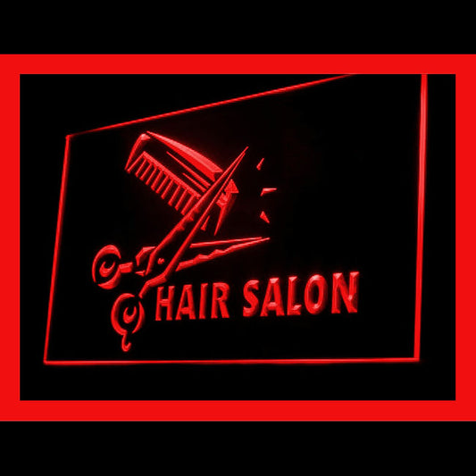 160079 Barber Shop Haircut Beauty Salon Home Decor Open Display illuminated Night Light Neon Sign 16 Color By Remote