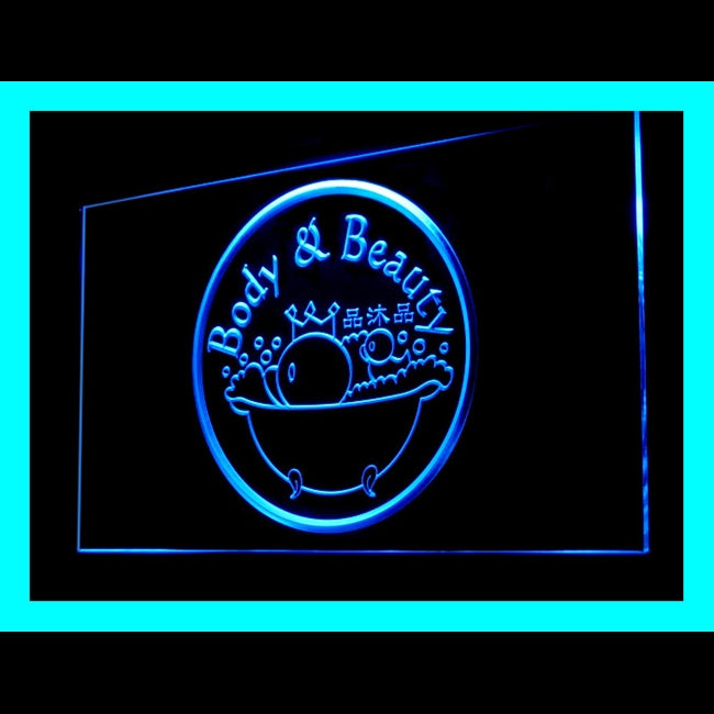 160089 Body Beauty Salon Shop Home Decor Open Display illuminated Night Light Neon Sign 16 Color By Remote