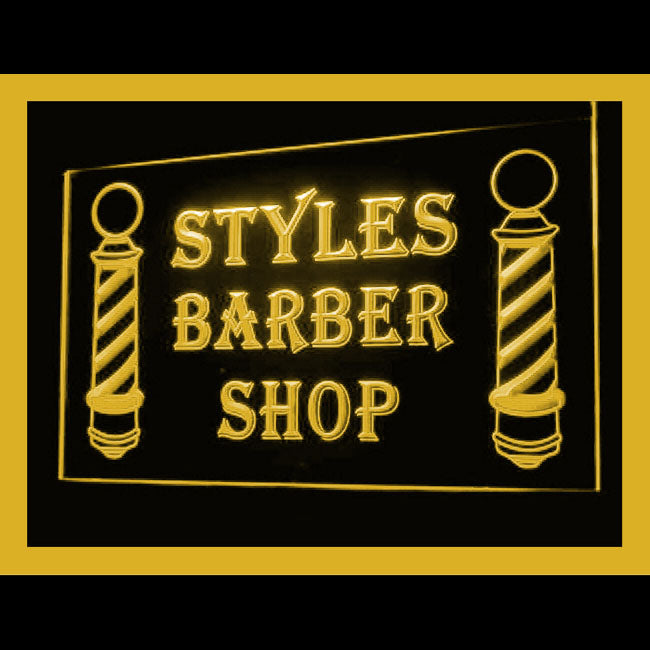 160094 Styles Barber Shop Beauty Salon Home Decor Open Display illuminated Night Light Neon Sign 16 Color By Remote