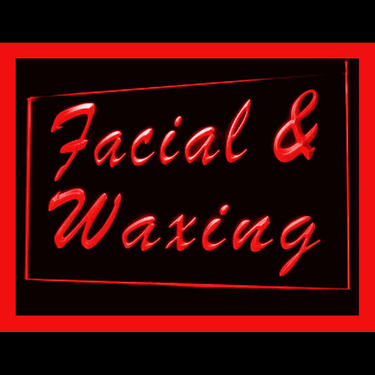 160098 Facial Waxing Beauty Salon Shop Home Decor Open Display illuminated Night Light Neon Sign 16 Color By Remote