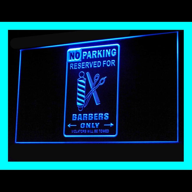 160105 No Parking Reserved For Barber Only Shop Home Decor Open Display illuminated Night Light Neon Sign 16 Color By Remote