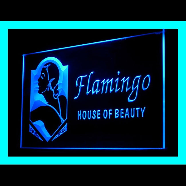 160108 Flamigo House of Beauty Shop Home Decor Open Display illuminated Night Light Neon Sign 16 Color By Remote