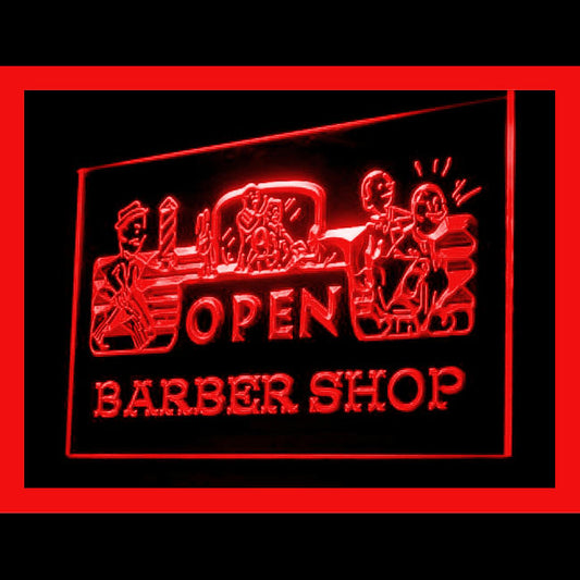 160109 Barber Shop Haircut Beauty Salon Home Decor Open Display illuminated Night Light Neon Sign 16 Color By Remote