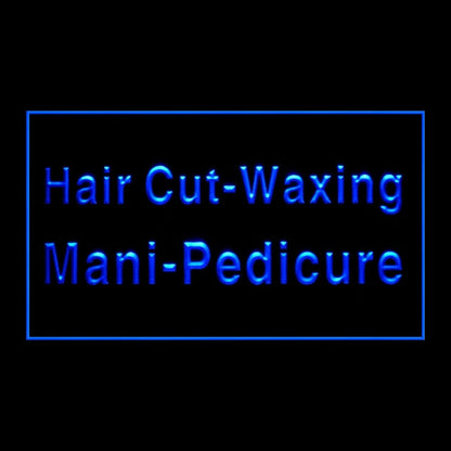160112 Hair Cut Waxing Mani Pedicure Shop Home Decor Open Display illuminated Night Light Neon Sign 16 Color By Remote