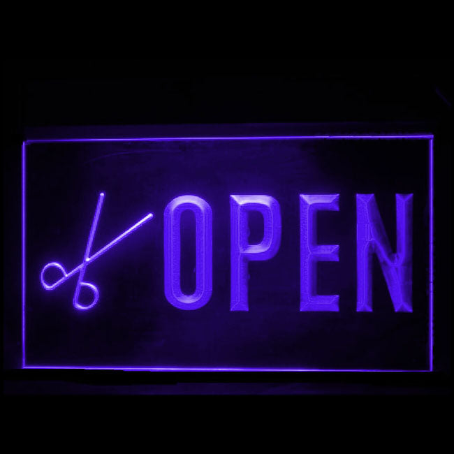 160114 Barber Shop Haircut Beauty Salon Home Decor Open Display illuminated Night Light Neon Sign 16 Color By Remote
