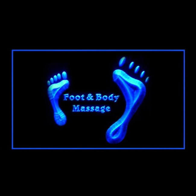 160137 Foot Body Massage Beauty Shop Home Decor Open Display illuminated Night Light Neon Sign 16 Color By Remote