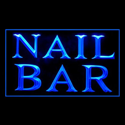 160142 Nail Bar Beauty Salon Home Decor Open Display illuminated Night Light Neon Sign 16 Color By Remote