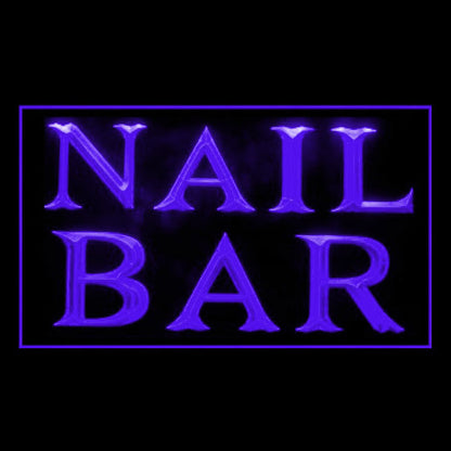 160142 Nail Bar Beauty Salon Home Decor Open Display illuminated Night Light Neon Sign 16 Color By Remote