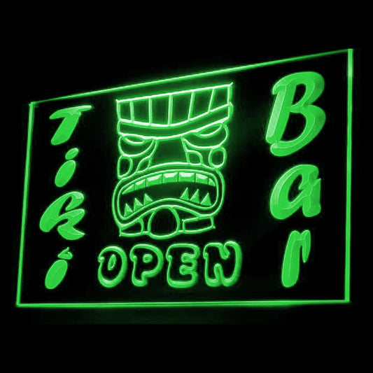 170019 Tiki Bar Happy Hours Beer Home Decor Open Display illuminated Night Light Neon Sign 16 Color By Remote