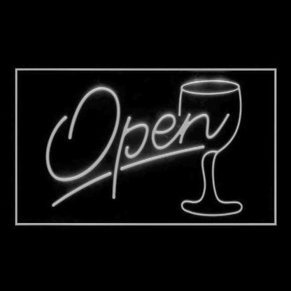 170030 Script Glass Cocktails Bar Pub Home Decor Open Display illuminated Night Light Neon Sign 16 Color By Remote