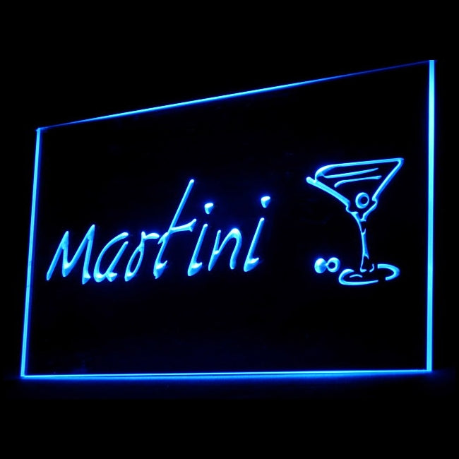 170031 Martini Cocktails Bar Pub Club Home Decor Open Display illuminated Night Light Neon Sign 16 Color By Remote