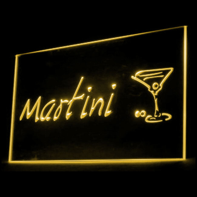 170031 Martini Cocktails Bar Pub Club Home Decor Open Display illuminated Night Light Neon Sign 16 Color By Remote