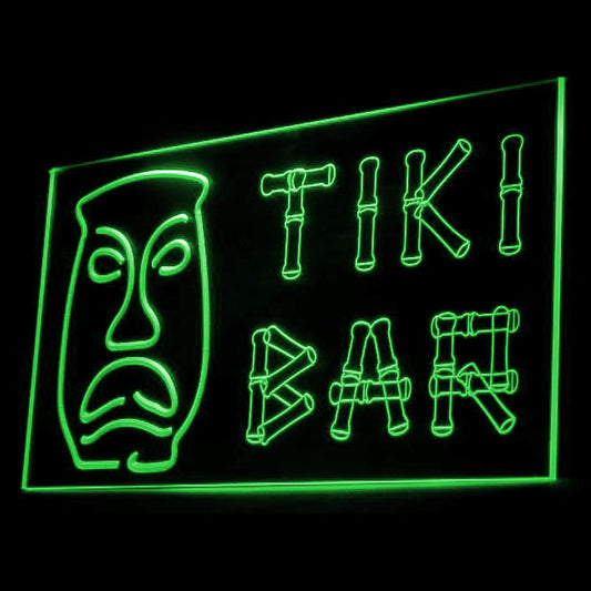 170032 Tiki Bar Happy Hours Beer Home Decor Open Display illuminated Night Light Neon Sign 16 Color By Remote