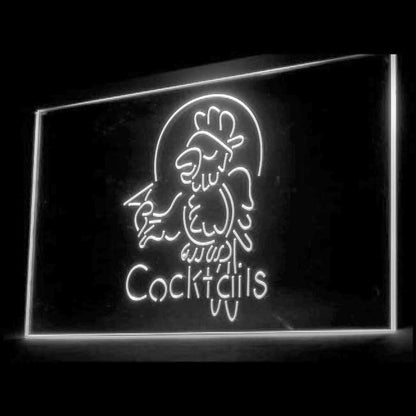 170036 Cocktails Parrot Bar Pub Home Decor Open Display illuminated Night Light Neon Sign 16 Color By Remote
