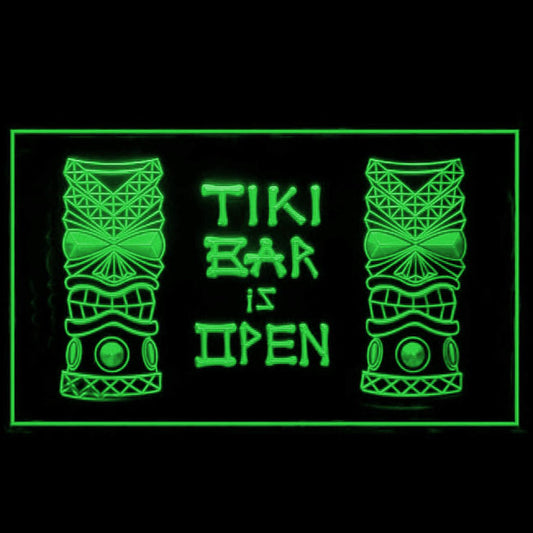 170037 Tiki Bar Happy Hours Beer Home Decor Open Display illuminated Night Light Neon Sign 16 Color By Remote