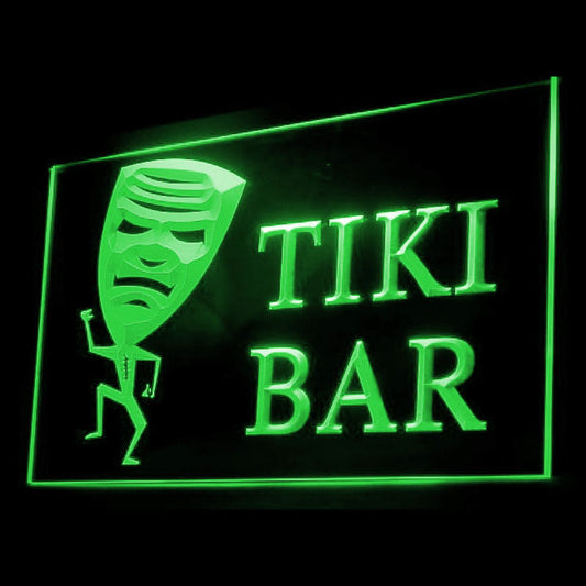 170043 Tiki Bar Happy Hours Beer Home Decor Open Display illuminated Night Light Neon Sign 16 Color By Remote