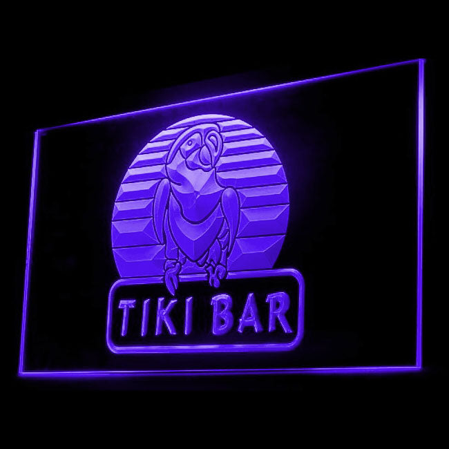 170044 Tiki Bar Parrot Pub Beer Home Decor Open Display illuminated Night Light Neon Sign 16 Color By Remote