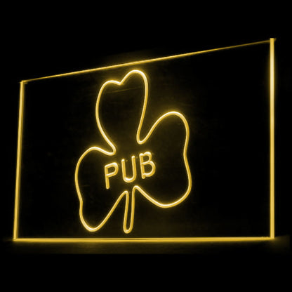 170045 Shamrock Pub Beer Bar Home Decor Open Display illuminated Night Light Neon Sign 16 Color By Remote