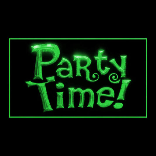 170047 Party Time Bar Pub Home Decor Open Display illuminated Night Light Neon Sign 16 Color By Remote